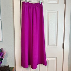 Zara Fuchsia Elastic Waist Skirt